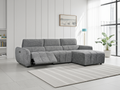 Turin Electric Recliner Sofa Charcoal Right Hand