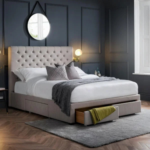 Wilton Deep Button 4 Drawer Bed
