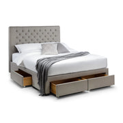 Wilton 4 Drawer bed - Grey Linen Iconic abode