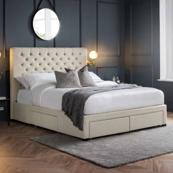 Wilton Deep Button 4 Drawer Bed