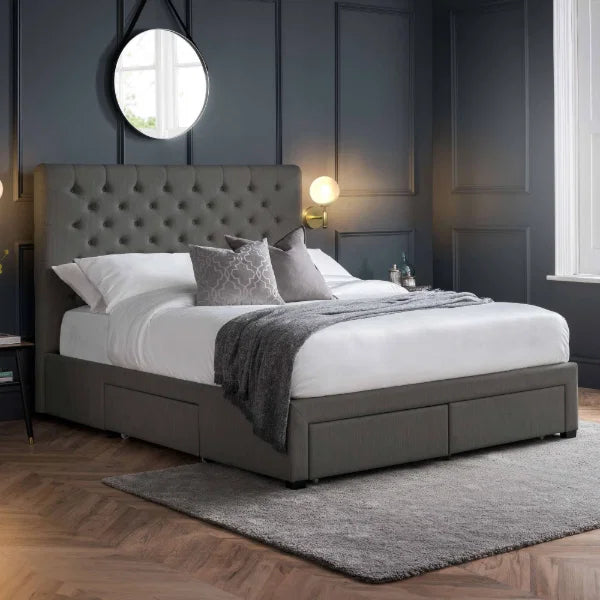 Wilton Deep Button 4 Drawer Bed