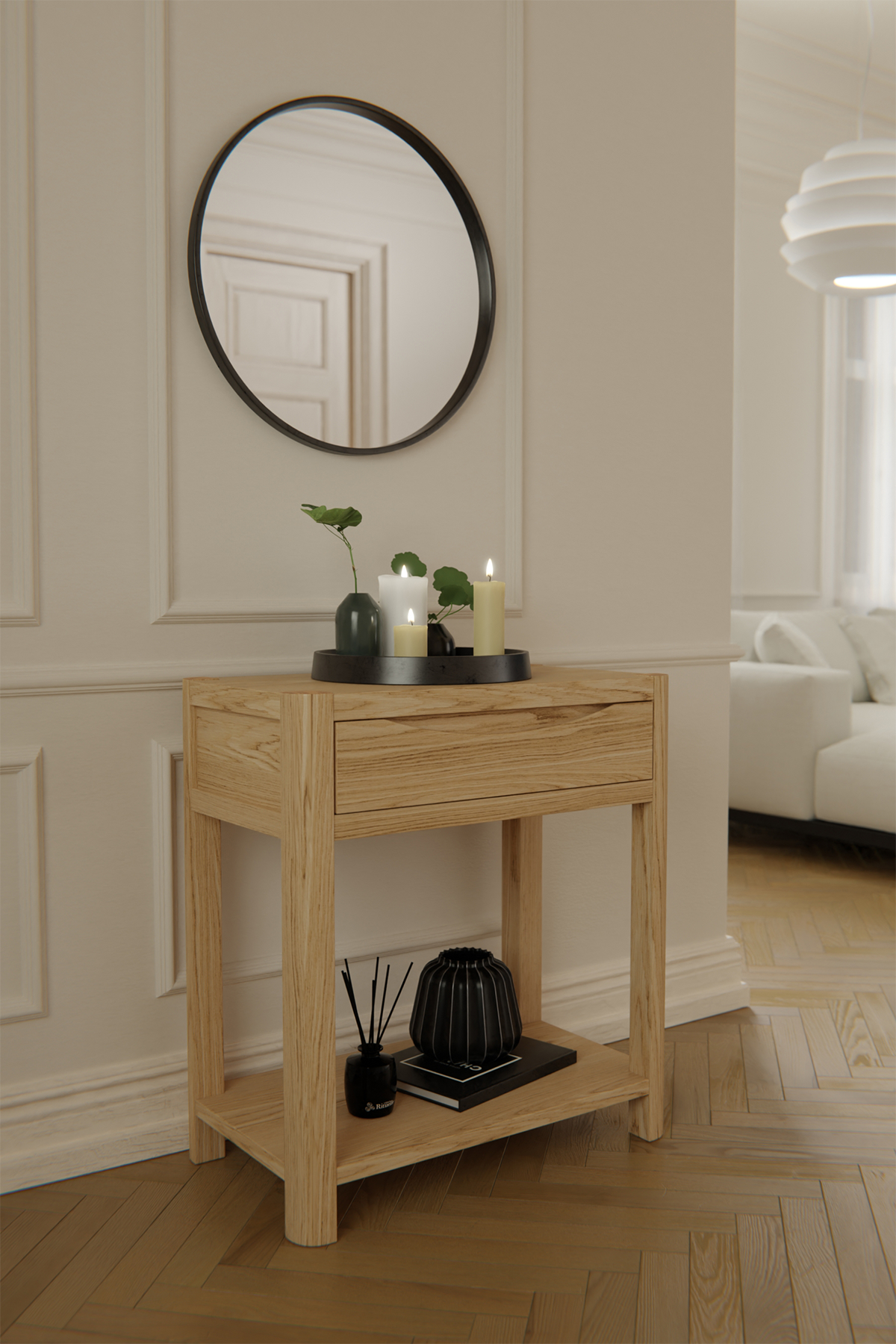 Stockholm 1 Drawer Hall Table