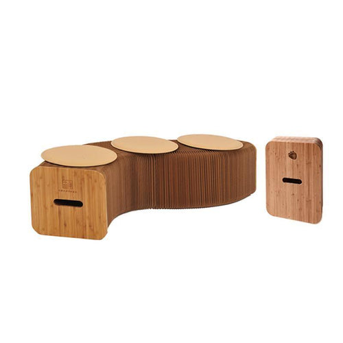 Accordion 3 Seater Bench-Weilai Concept-Weilai Concept