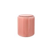 Accordion Stool Spring Pink-Weilai Concept-Weilai Concept