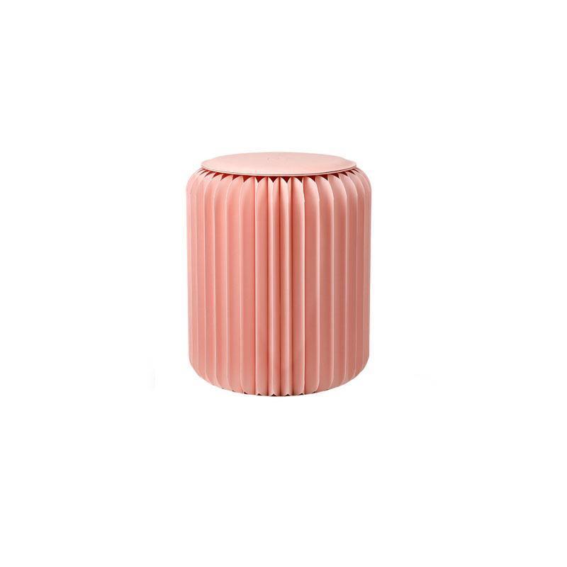 Accordion Stool Spring Pink-Weilai Concept-Weilai Concept