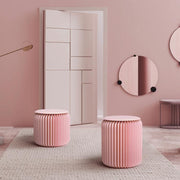 Accordion Stool Spring Pink-Weilai Concept-Weilai Concept