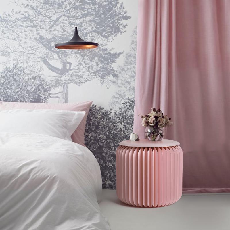 Accordion Stool Spring Pink-Weilai Concept-Weilai Concept