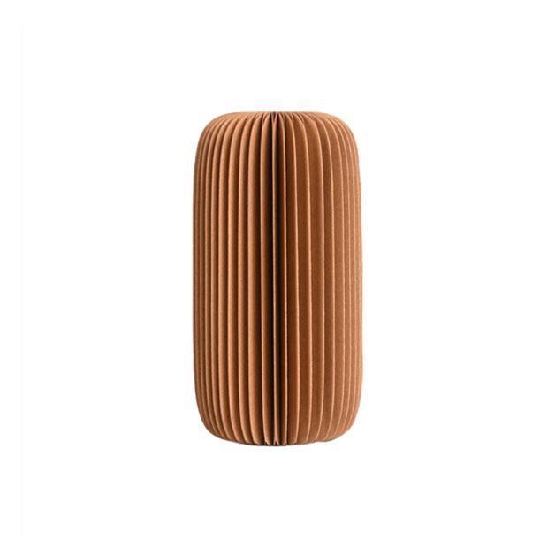 Accordion Vase, Kraft Paper-Weilai Concept-Brown-Shape 1-18CM-Weilai Concept