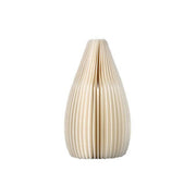 Accordion Vase, Kraft Paper-Weilai Concept-White-Shape 2-18CM-Weilai Concept
