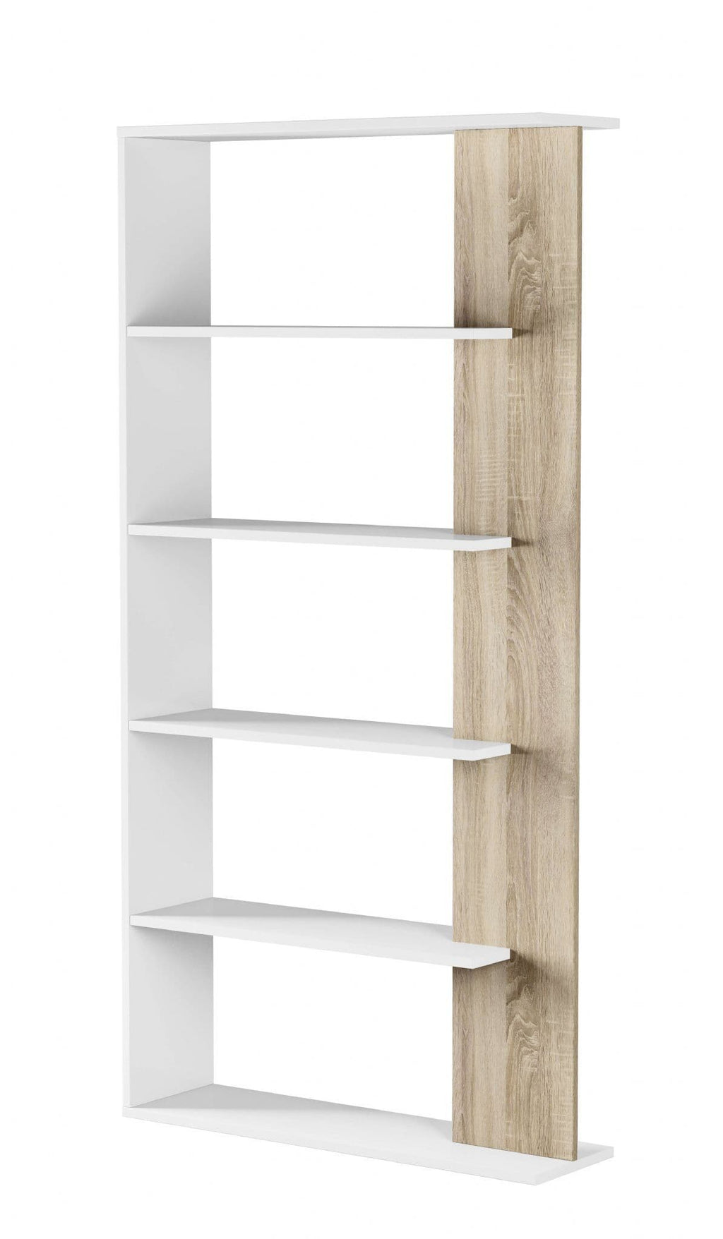 Adila White and Oak Effect Bookcase - 2934