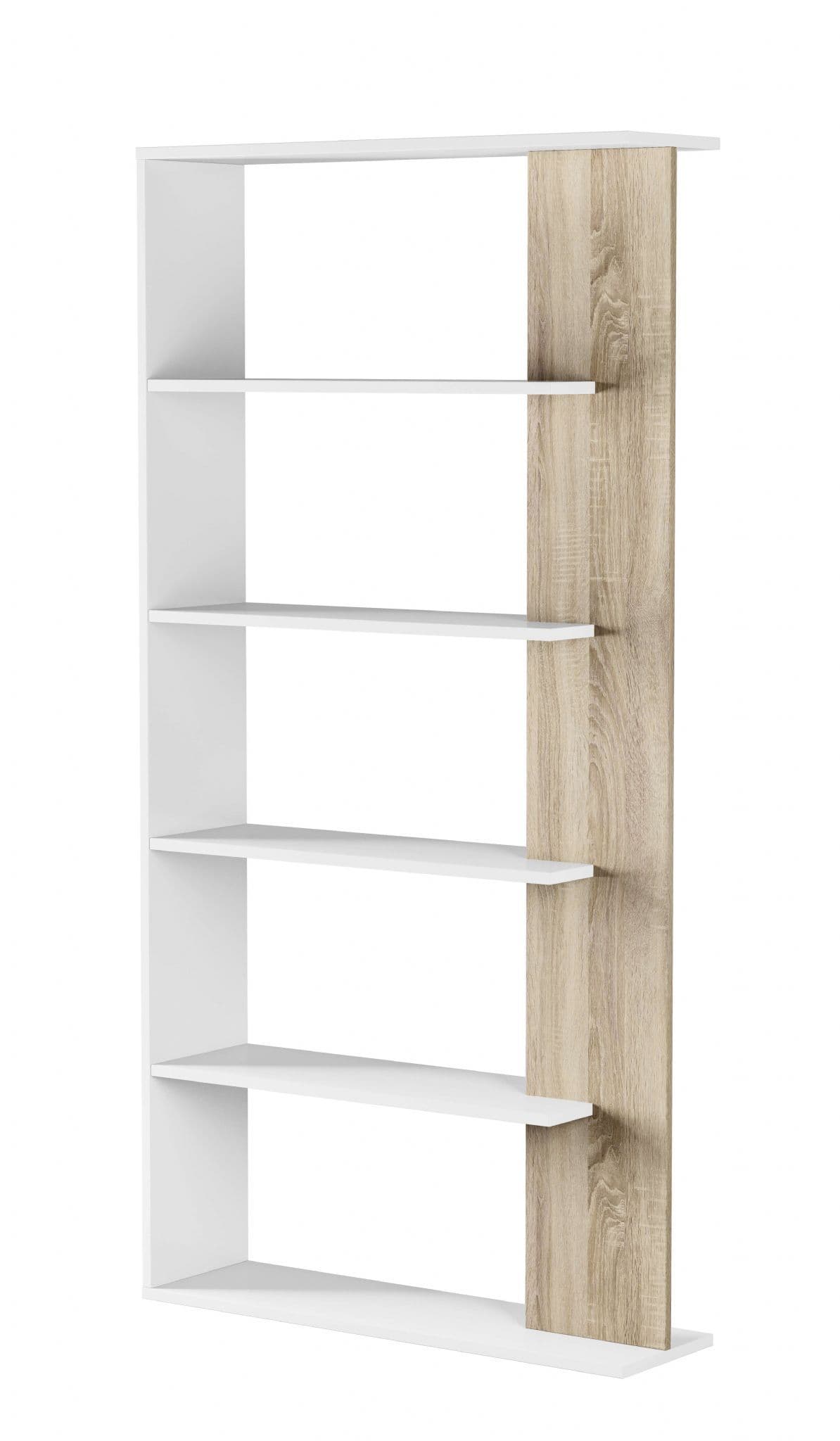 Adila White and Oak Effect Bookcase - 2934