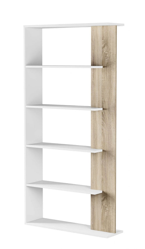 Adila White and Oak Effect Bookcase - 2934