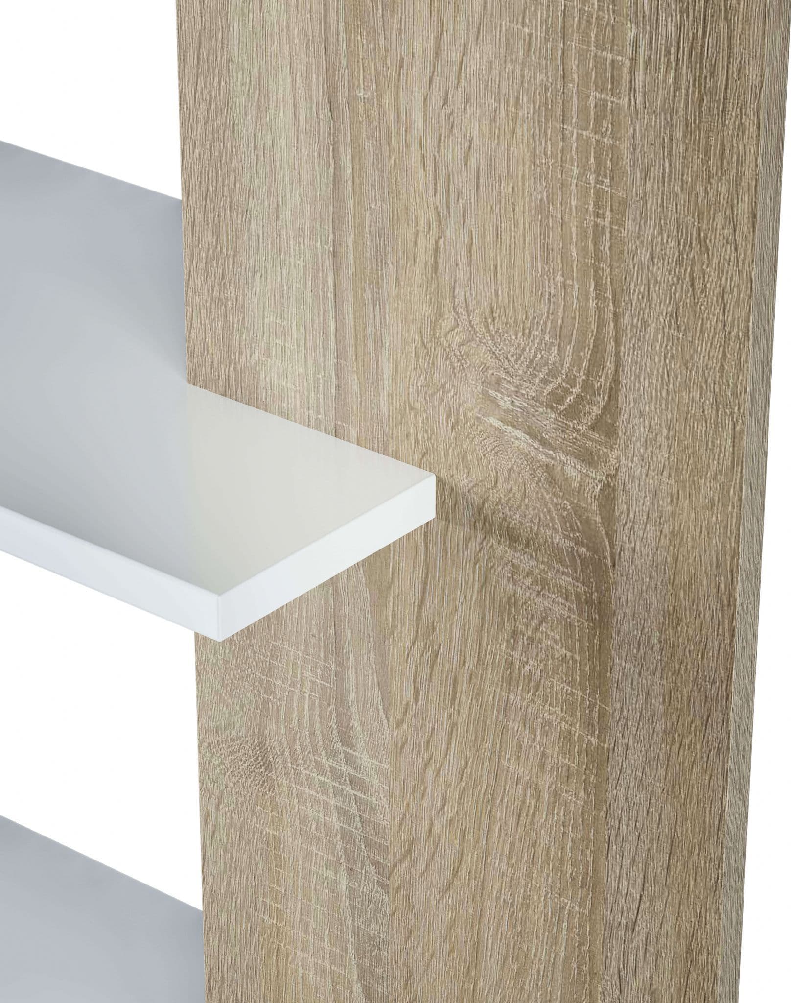 Adila White and Oak Effect Bookcase - 2934