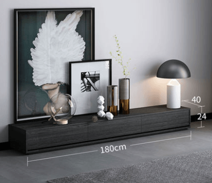 Agnes TV Stand, Black Oak-Weilai Concept-TV Stand A (180cm)-Weilai Concept