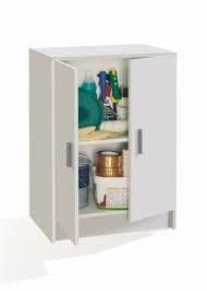 Alonso 2 Door White Universal Storage Cupboard - 3251