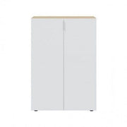 Alvaro White And Oak Effect 30 Pairs Shoe Cupboard Cabinet - 3229