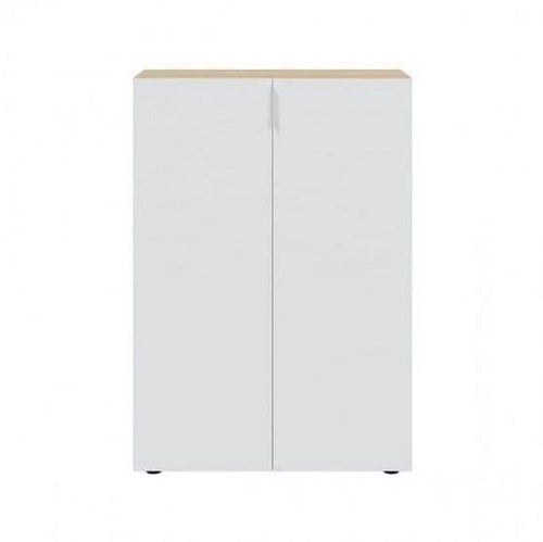Alvaro White And Oak Effect 30 Pairs Shoe Cupboard Cabinet - 3229