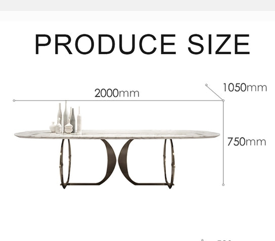 Arpen Dining Table, Marble, Dining Table Set with dining table and 4 chairs