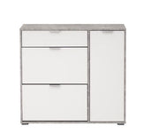 Arco Grey and White Shoe Cabinet - 11008516