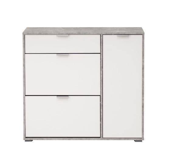 Arco Grey and White Shoe Cabinet - 11008516