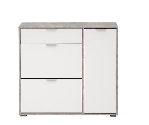 Arco Grey and White Shoe Cabinet - 11008516