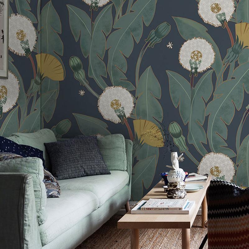 Art Nauveau Wallpaper, Dandelion-Weilai Concept-Weilai Concept