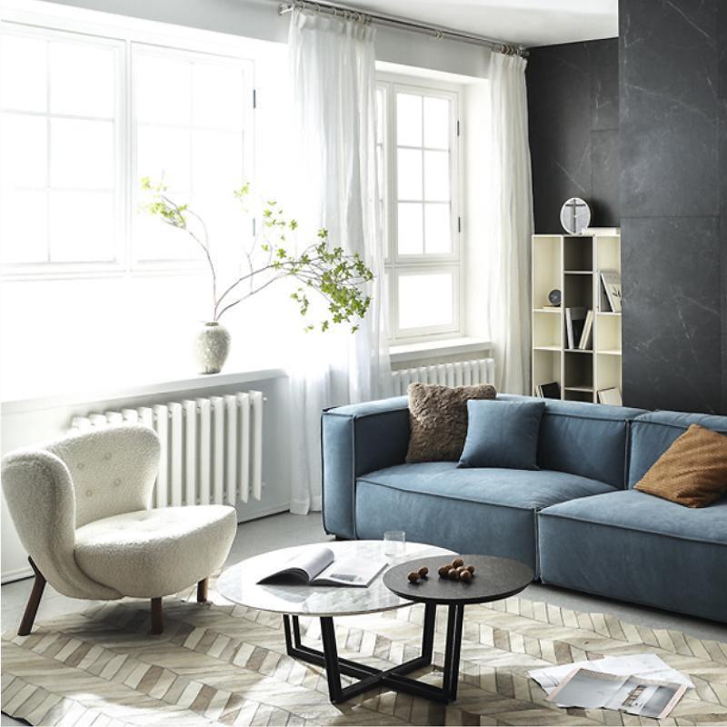 Lilla Petra Lounge Chair, Short Hair, Boucle-Weilai Concept-Weilai Concept