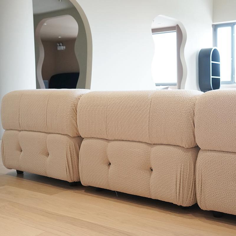 B&B Italia Camaleonda Sofa, Two Seater Sofa, Modular Sofa with corner sofa dark grey