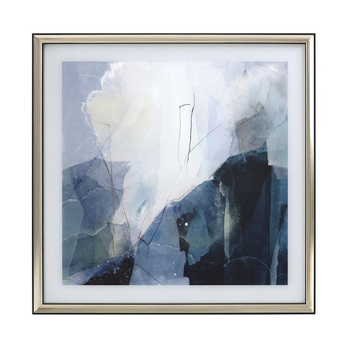 Blue Framed Wall Art Print 70*70cm-Weilai-Weilai Concept