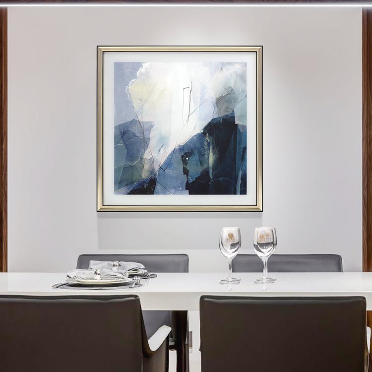 Blue Framed Wall Art Print 70*70cm-Weilai-Weilai Concept