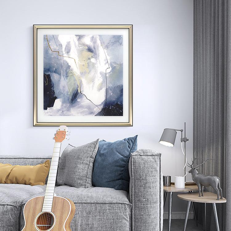 Blue Framed Wall Art Print 70*70cm-Weilai-Weilai Concept