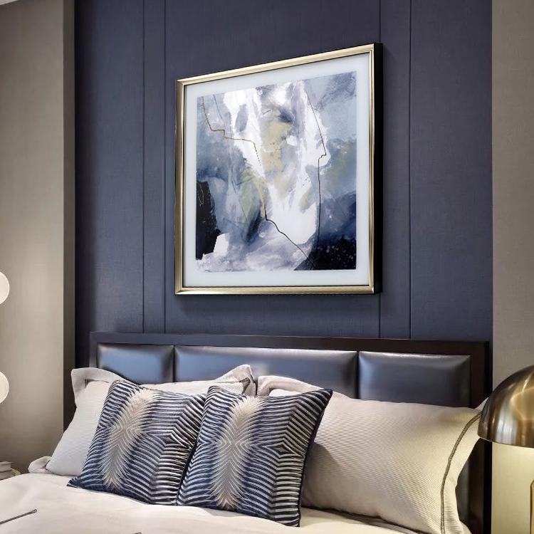 Blue Framed Wall Art Print 70*70cm-Weilai-Weilai Concept