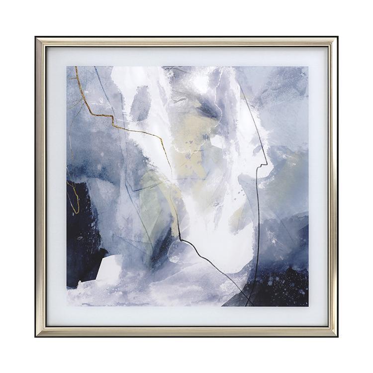 Blue Framed Wall Art Print 70*70cm-Weilai-Weilai Concept