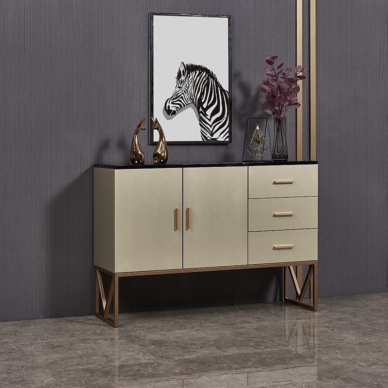 Detail view of Bossett Sideboard with teak sideboard
