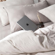 CA098 Linen Duvet Cover + Bed Sheet + 2 Pillowcases, King, More Patterns Available-Weilai Concept-Weilai Concept