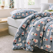 CA514 Cotton Duvet Cover + Bed Sheet + 2 Pillowcases, King, More Patterns Available-Weilai Concept-Pattern 1-Weilai Concept