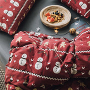 CA514 Cotton Duvet Cover + Bed Sheet + 2 Pillowcases, King, More Patterns Available-Weilai Concept-Pattern 12-Weilai Concept