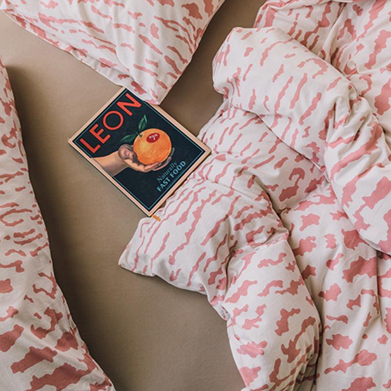 CA514 Cotton Duvet Cover + Bed Sheet + 2 Pillowcases, King, More Patterns Available-Weilai Concept-Pattern 5-Weilai Concept