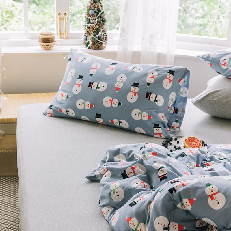 CA514 Cotton Duvet Cover + Bed Sheet + 2 Pillowcases, King, More Patterns Available-Weilai Concept-Pattern 6-Weilai Concept