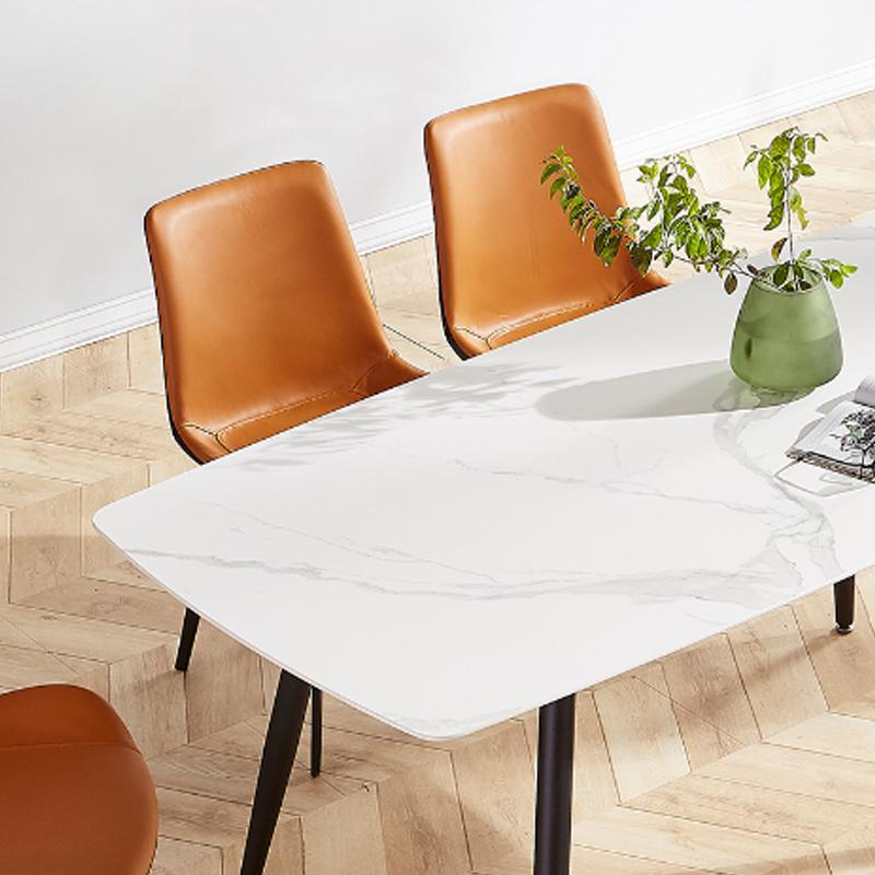 Canopy Dining Table, Sintered Stone in a lifestyle setting with dining table and bench set
