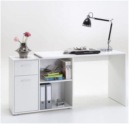 Carin Corner Flexi Desk White - 2560