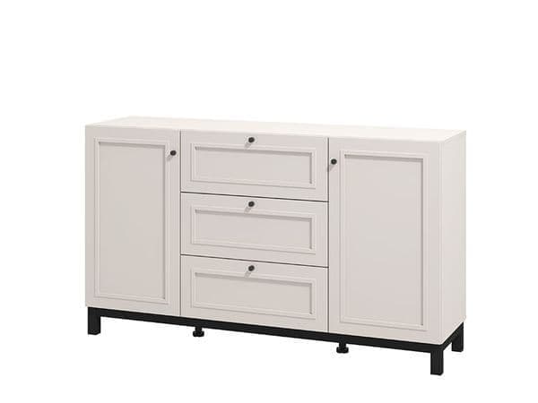 Cassio Cashmere Taupe Panelled Sideboard - 11013523