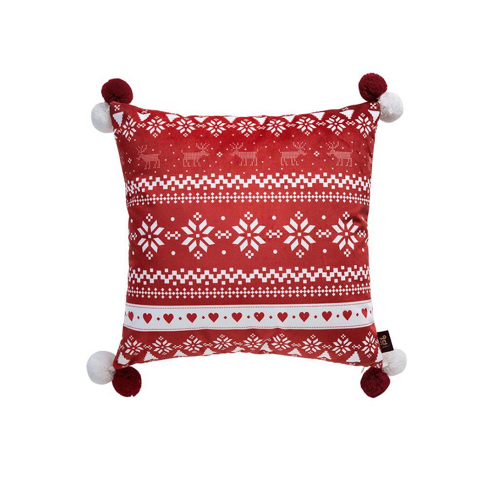 CH12 Set Of Four Cushions, Christmas Pattern-Weilai Concept-Weilai Concept