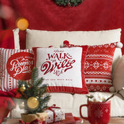 CH12 Set Of Four Cushions, Christmas Pattern-Weilai Concept-Weilai Concept
