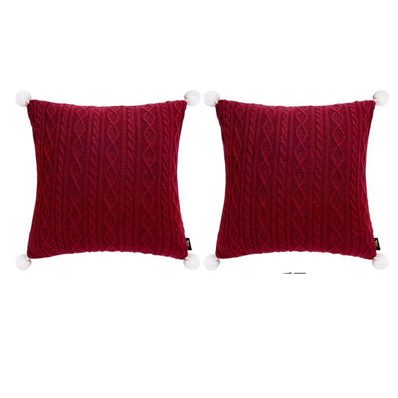 CH12 Set Of Four Cushions, Christmas Pattern-Weilai Concept-Weilai Concept