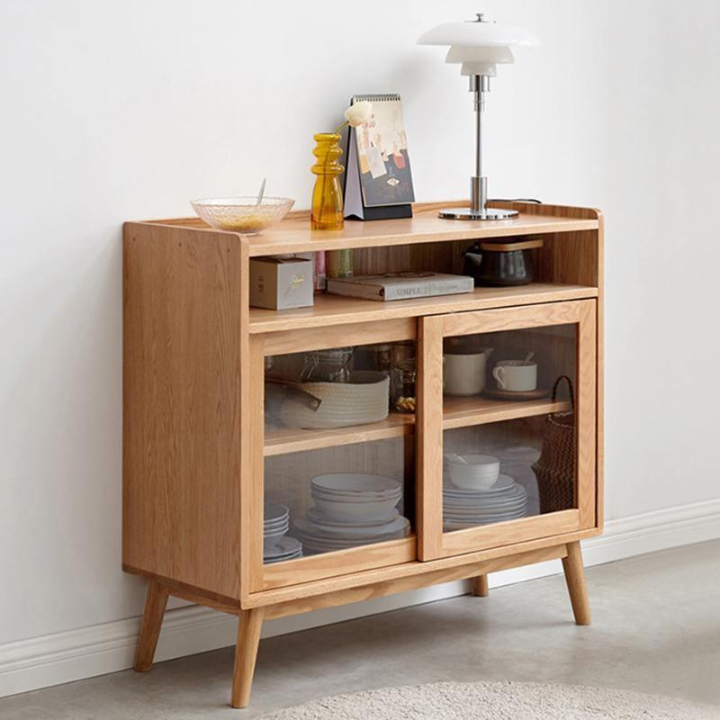 Combi Sideboard, Oak in a lifestyle setting with sideboard decor