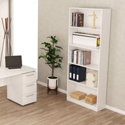 Cordoba Large Artic White Bookcase Bookshelf - 3291