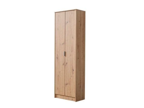 Cotswold Oak Effect Tall Multipurpose Shoe Storage Cupboard - 11008177