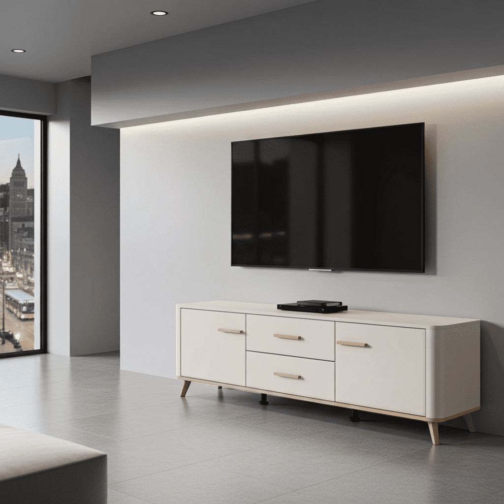 Dariqon Cashmere And Oak Effect 154cm TV Unit - 11014453