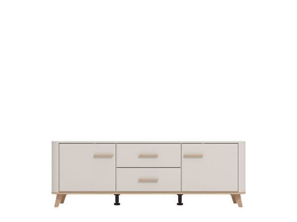 Dariqon Cashmere And Oak Effect 154cm TV Unit - 11014453